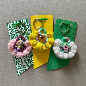 Keychains, Bundle of 3 Crochet Keychains, Affordable Gift, Backpack Charms